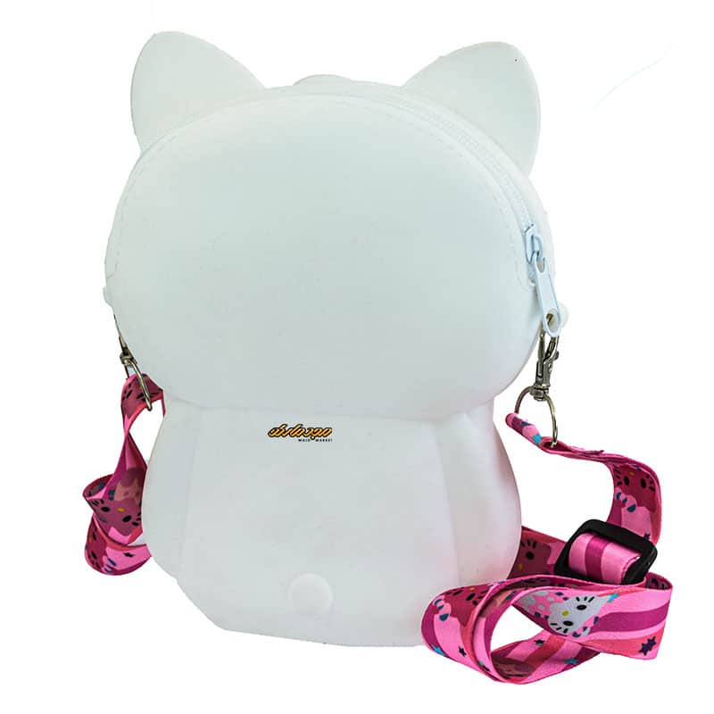 کیف سیلیکونی سفید طرح کیتی (2)