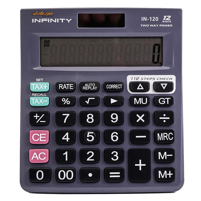 ماشین حساب رومیزی 12 رقم اینفینیتی مدل INFINITY IN-120