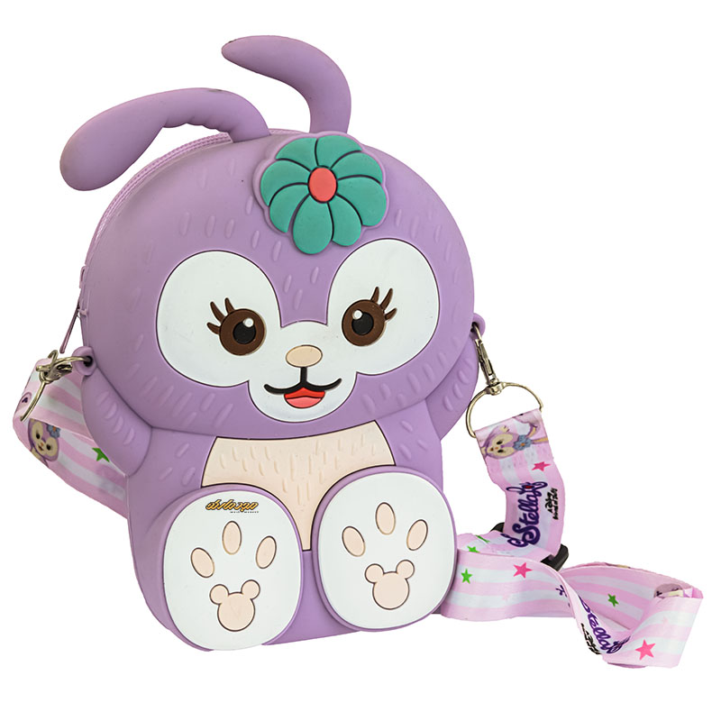 کیف سیلیکونی بنفش طرح خرگوشی