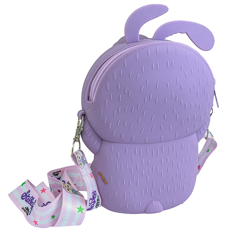 کیف سیلیکونی بنفش طرح خرگوشی (1)