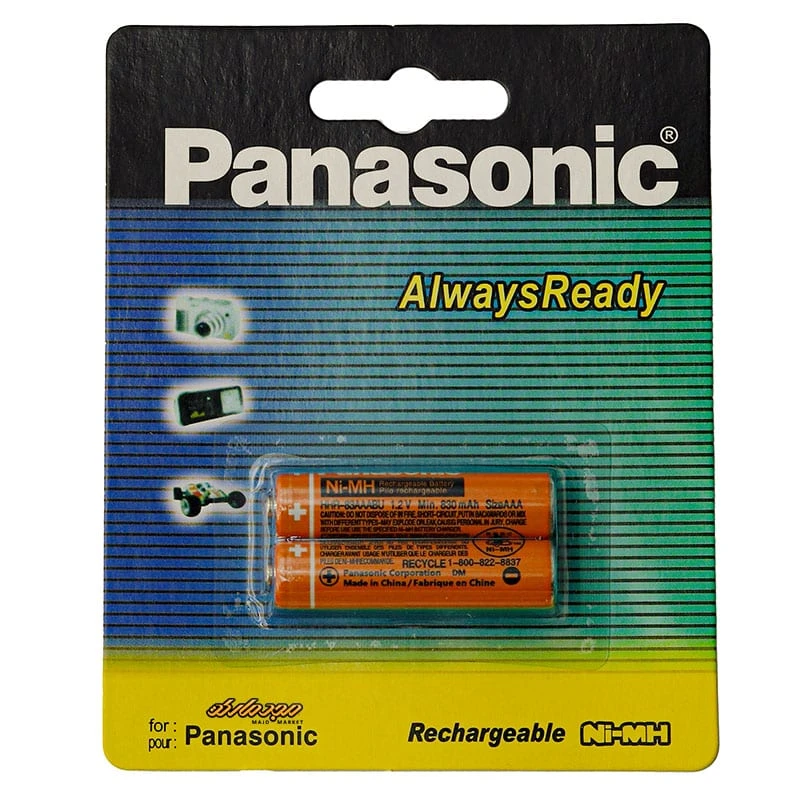 باتری نیم قلمی شارژی بسته دو عددی پاناسونیک PANASONIC (2)