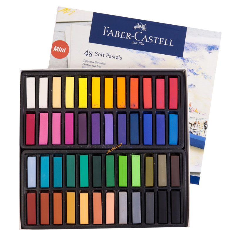 گچ پاستل کریتیو 48 رنگ نیمه فابر کاستل FABERCASTELL
