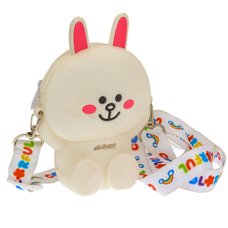 کیف سیلیکونی سفید طرح خرگوش