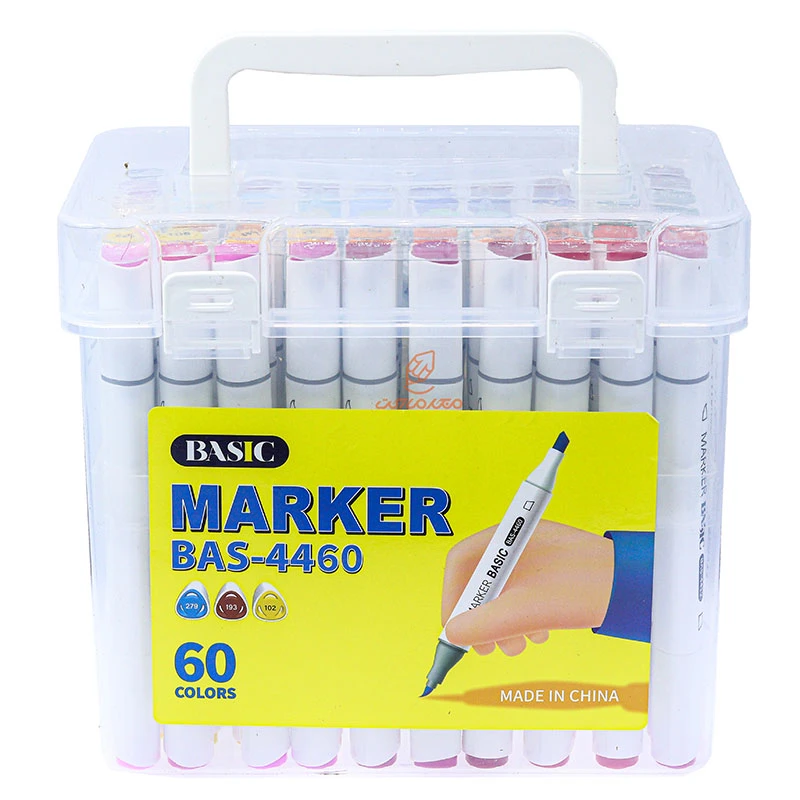 ماژیک راندو 60 رنگ 2 سر (طرح تاچ) 4460 بیسیک (2)