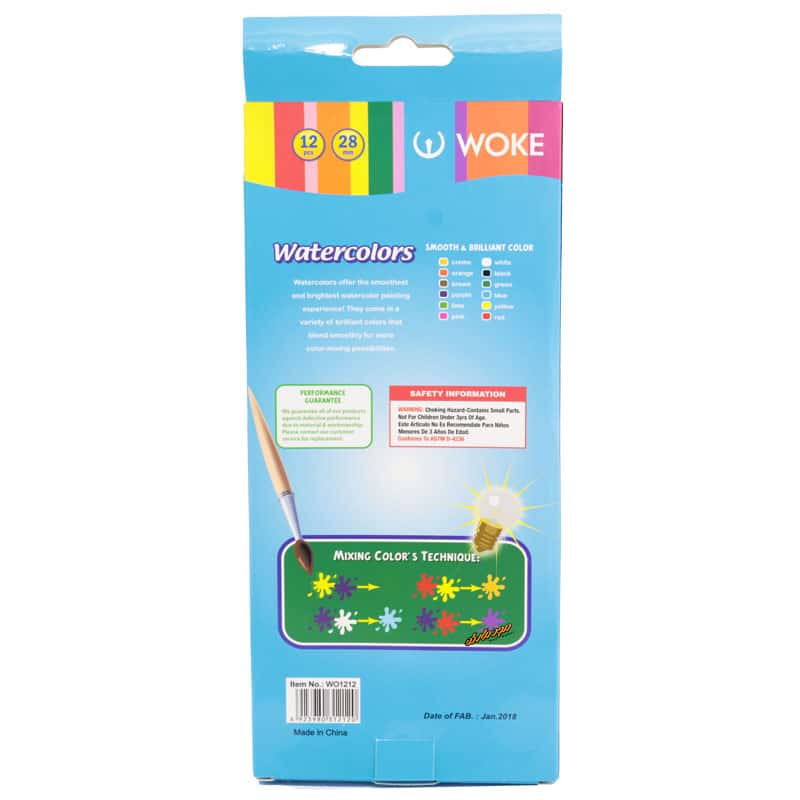 آبرنگ 12 رنگ ووک 1212 WOKE (3)