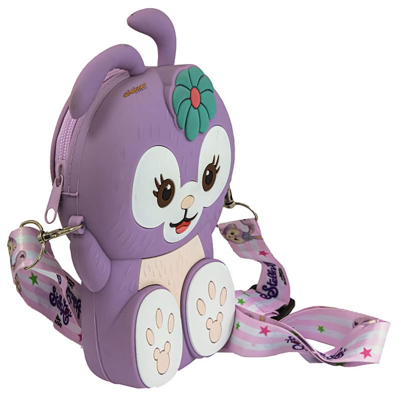 کیف سیلیکونی بنفش طرح خرگوشی (2)