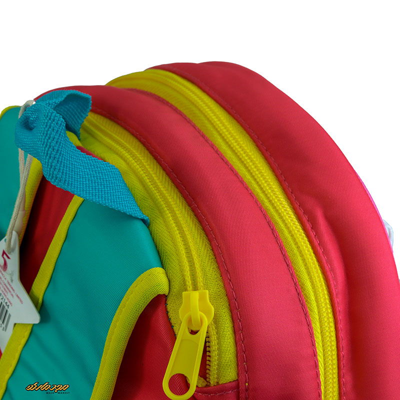 کوله پشتی مهد کودکی صورتی طرح گربه مدل کینگ 2144 (1)