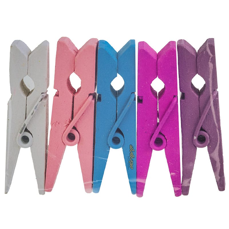 گیره چوبی رنگی اسمایل SMILE