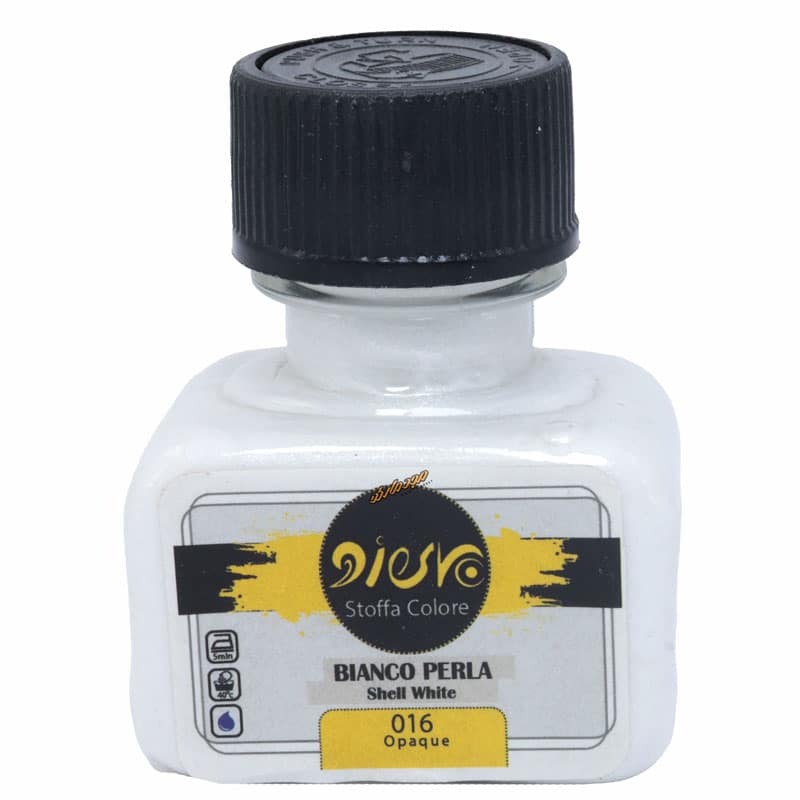 رنگ پارچه اوپک سفید صدفی 016 (SHELL WHITE) پیرو PIERO