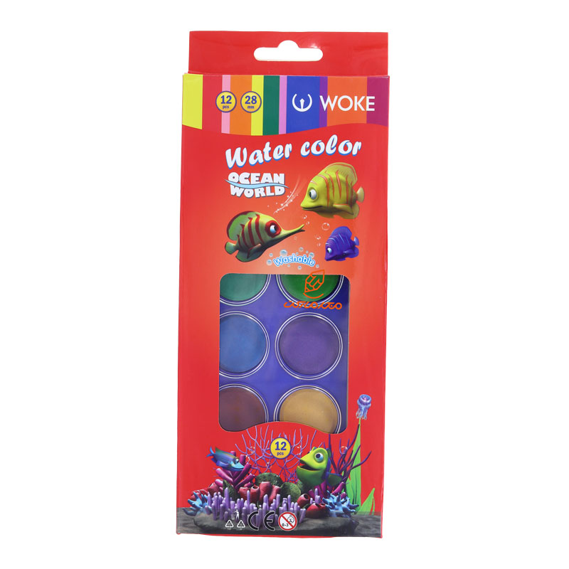 آبرنگ 12 رنگ ووک WOKE 1220
