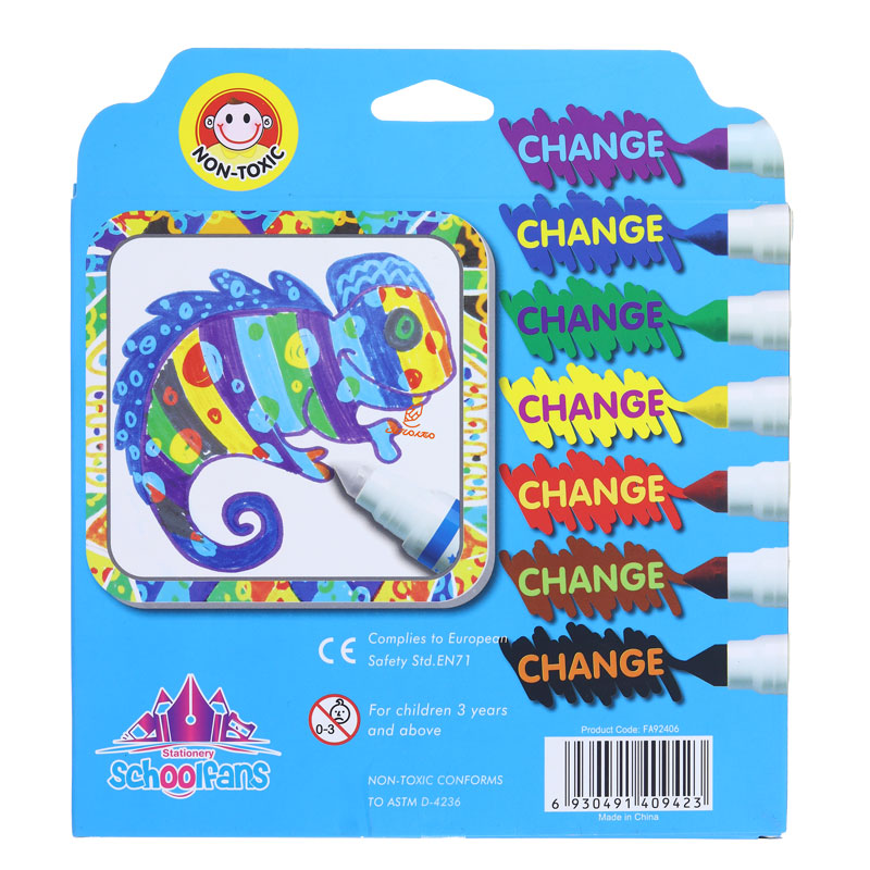 ماژیک 8 رنگ اسکول فنس SCHOOL FANS FA92406 (3)