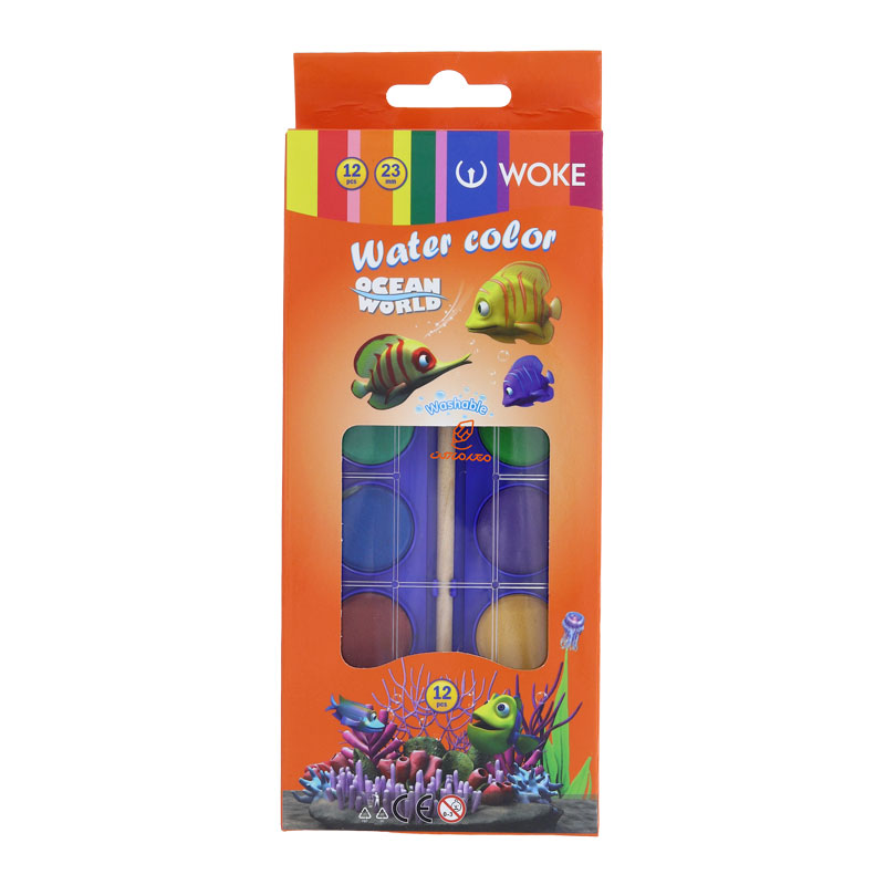 آبرنگ 12 رنگ ووک 1215 WOKE