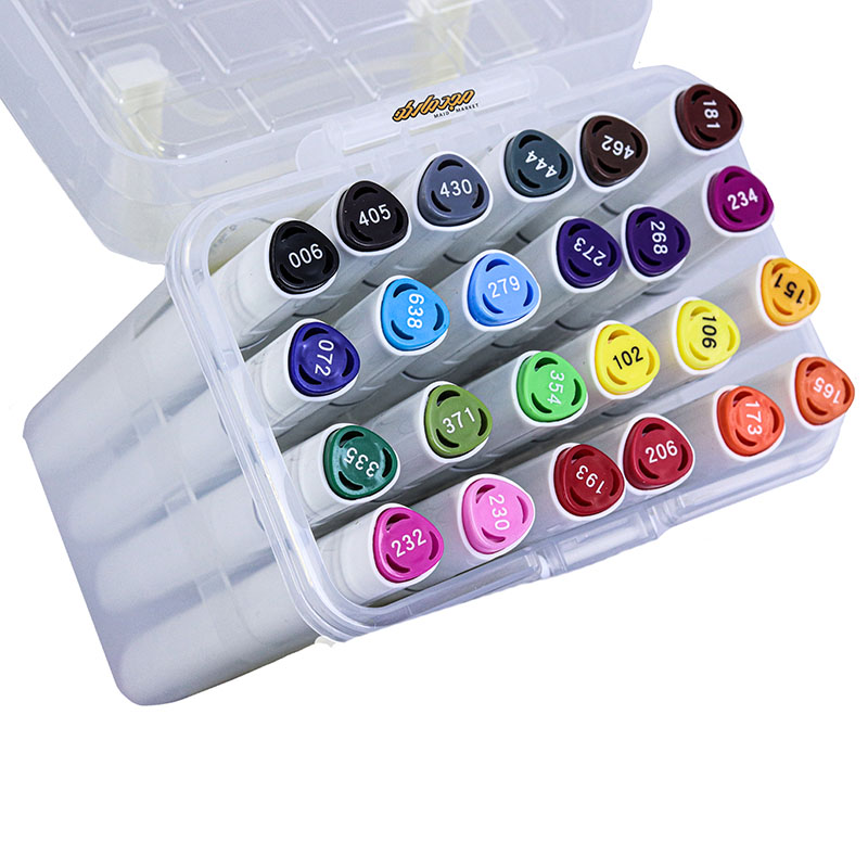 ماژیک راندو 24 رنگ 2 سر (طرح تاچ) 4424 بیسیک (1)