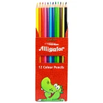 مداد رنگی 12 رنگ جعبه مقوایی علی گاتور ALI GATOR (3)