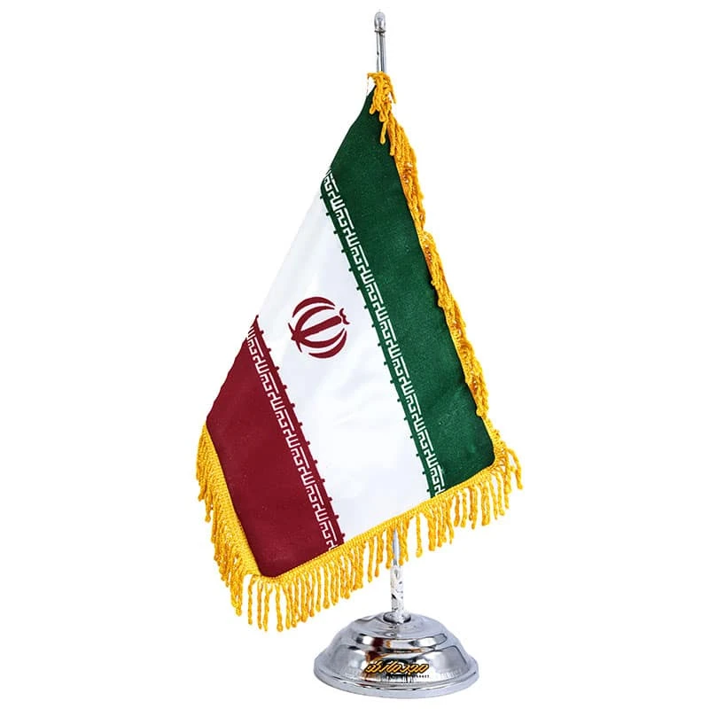 پرچم رومیزی ایران پایه فلزی (4)
