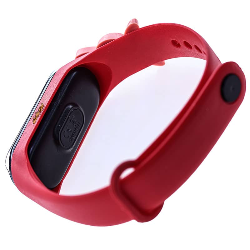 ساعت دیجیتالی بند سیلیکونی قرمز طرح خرگوش (1)