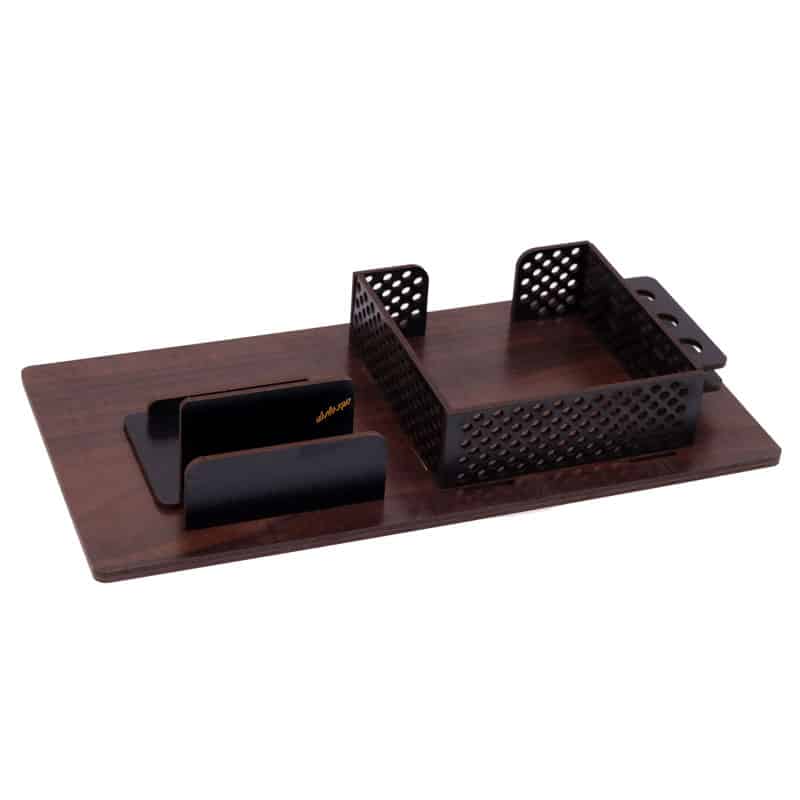 ست چوبی اداری و جا موبایلی بهنود (5)