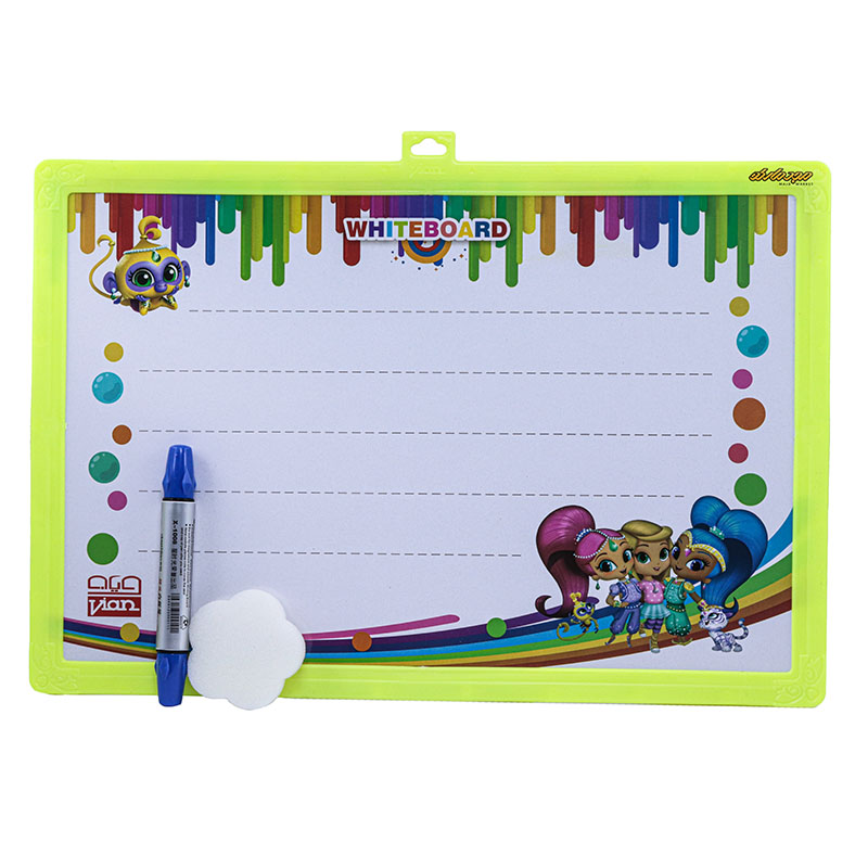 تخته وایت برد زرد طرح دختر ویان