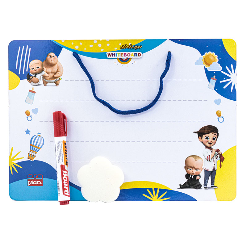 تخته وایت برد چوبی طرح بچه رییس ویان