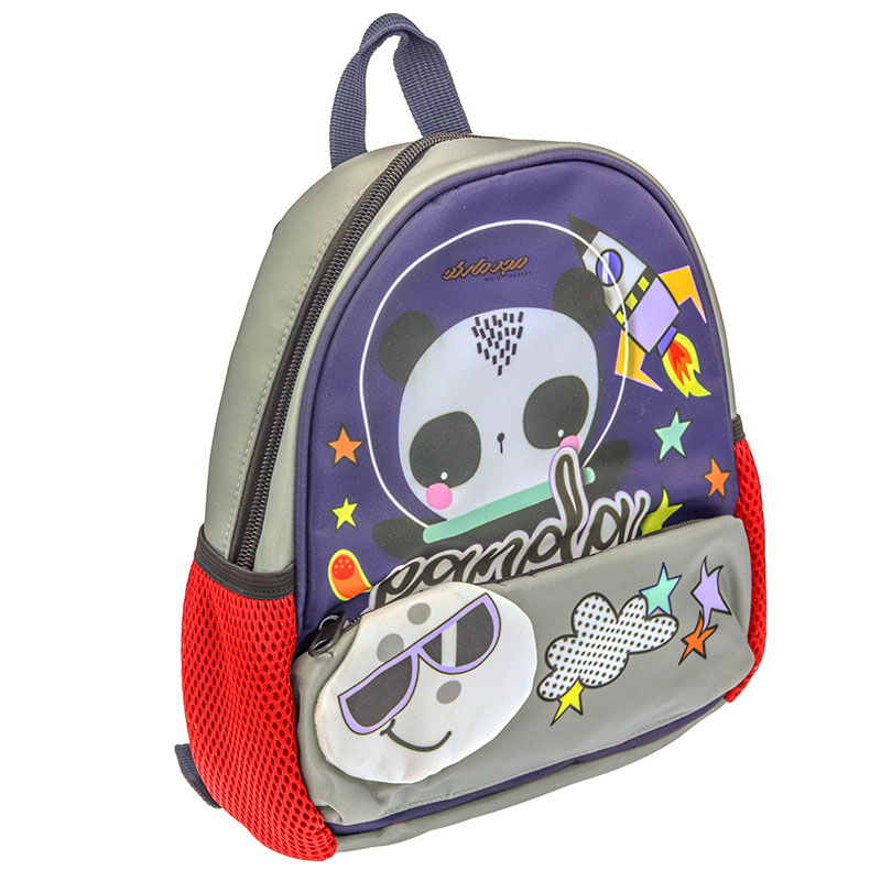 کوله پشتی مهد کودکی مشکی طرح فضایی مدل کینگ 2142