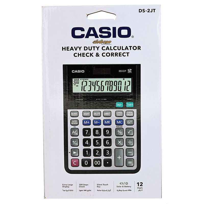 ماشین حساب رومیزی 12 رقم کاسیو مدل CASIO DS-2JT