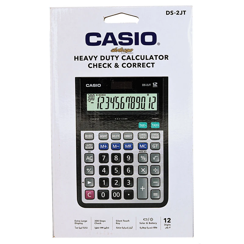 ماشین حساب رومیزی 12 رقم کاسیو مدل CASIO DS-2JT (1)