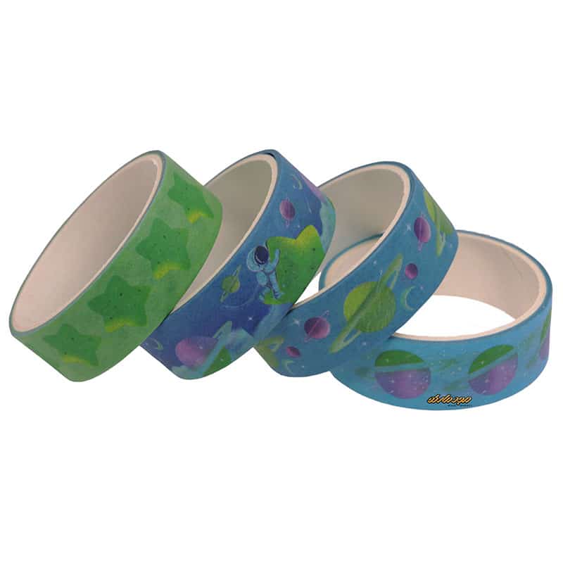 چسب نواری آبی طرح کهکشانی 636