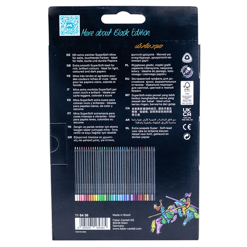 مداد رنگی 36 رنگ فابر کاستل مدل بلک ادیشن (6)
