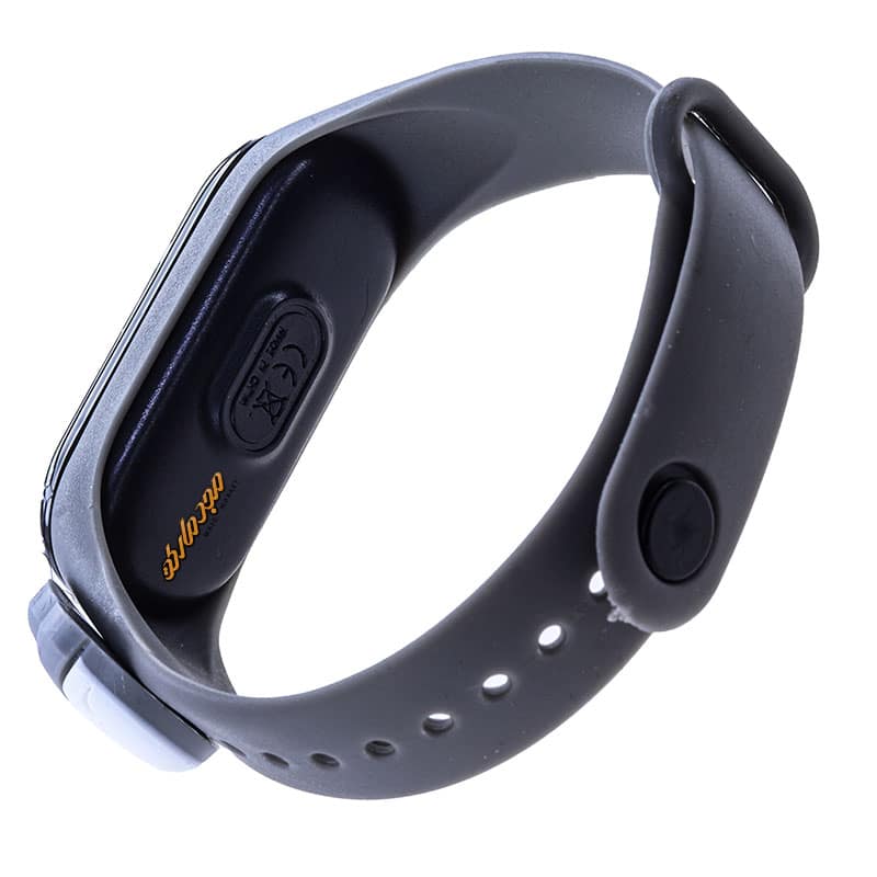 ساعت دیجیتالی بند سیلیکونی طوسی طرح گربه (1)