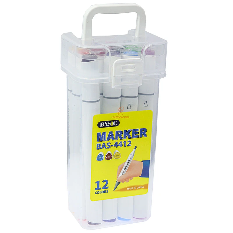 ماژیک راندو 12 رنگ 2 سر (طرح تاچ) 4412 بیسیک (2)
