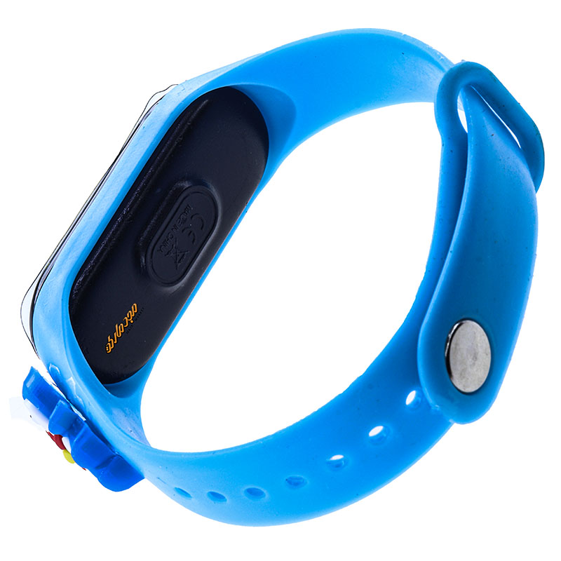 ساعت دیجیتالی بند سیلیکونی آبی روشن طرح دورامون (1)