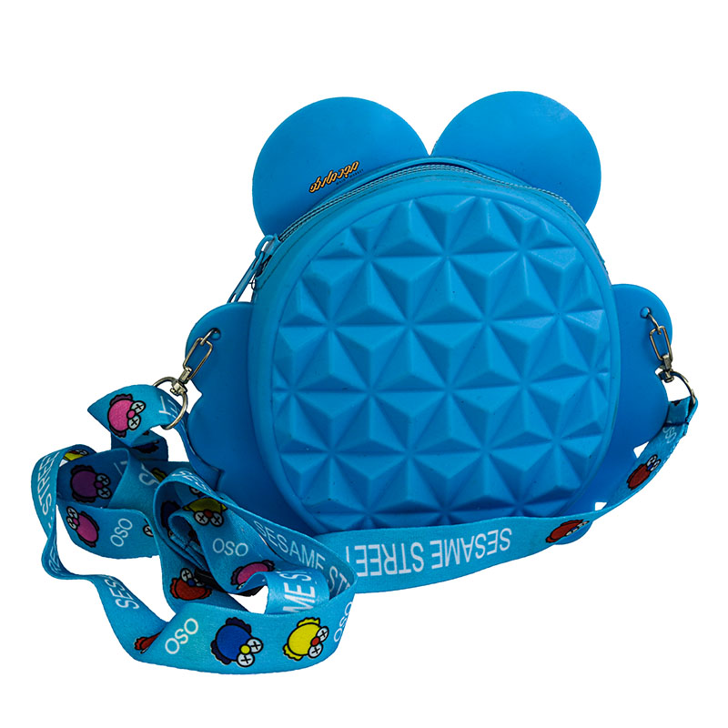 کیف پاپ ایتی سیلیکونی آبی طرح جغد (2)