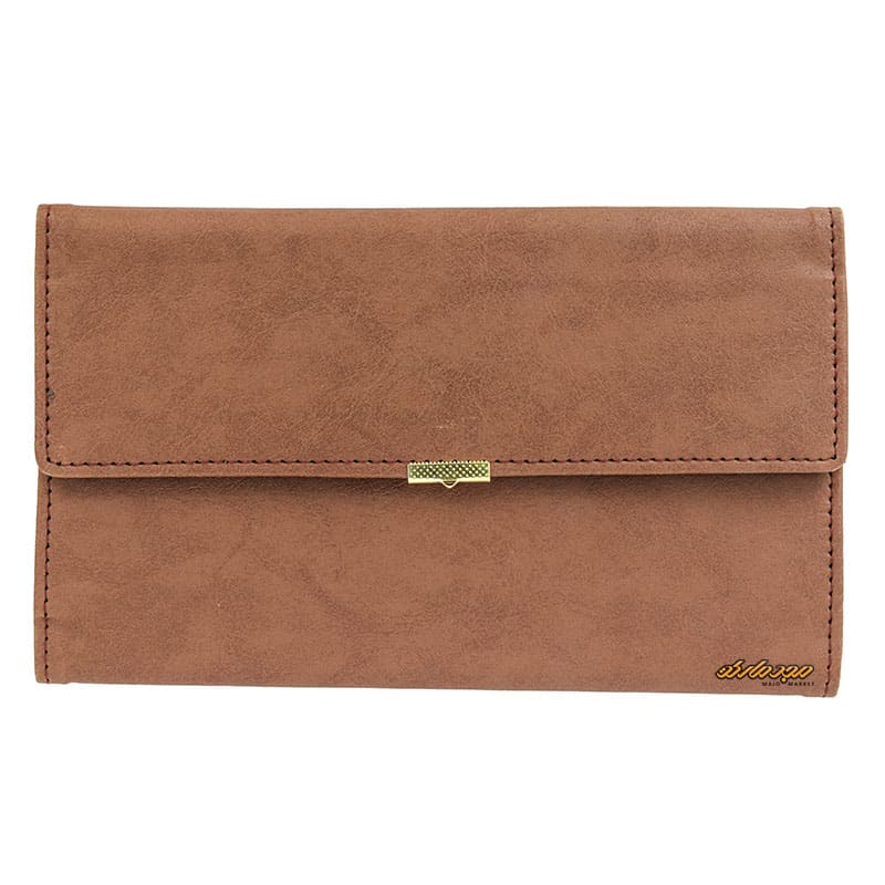 آلبوم چک عسلی طرح چرم