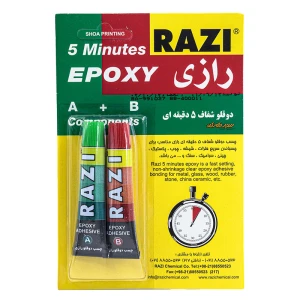 چسب شفاف دو قلو رازی
