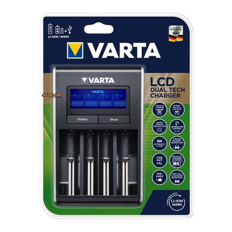 دستگاه شارژ باتری وارتا مدل VARTA LCD DUAL TECH (2)