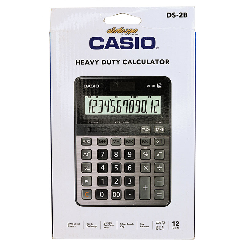 ماشین حساب رومیزی 12 رقم کاسیو مدل CASIO DS-2B