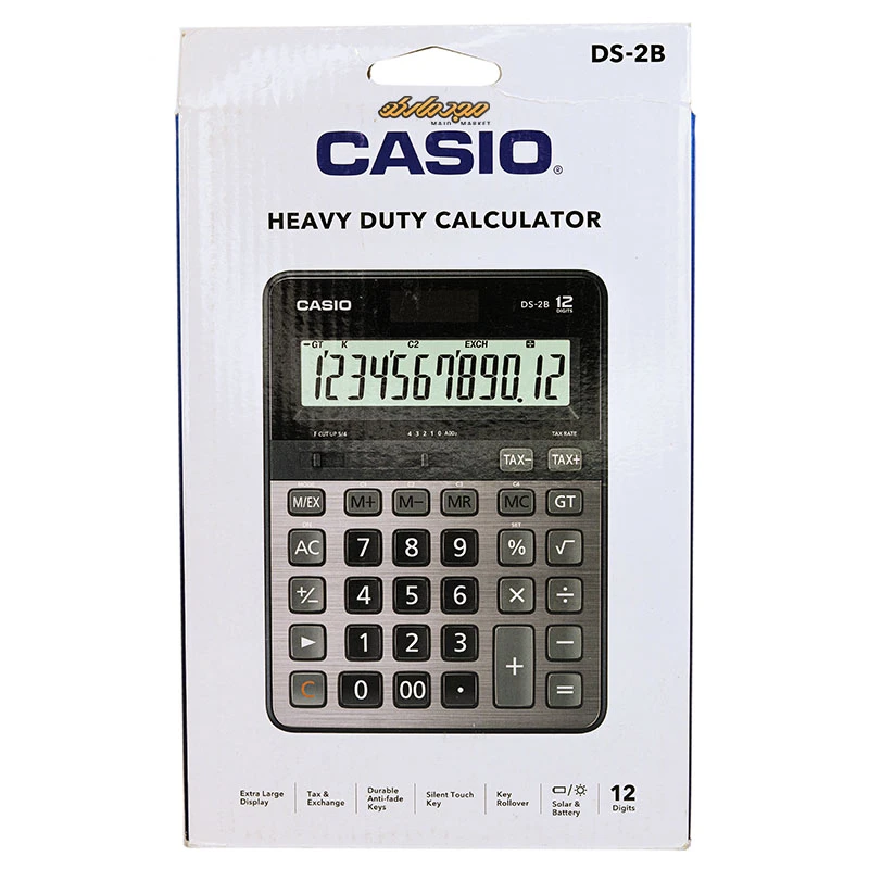ماشین حساب رومیزی 12 رقم کاسیو مدل CASIO DS-2B (7)