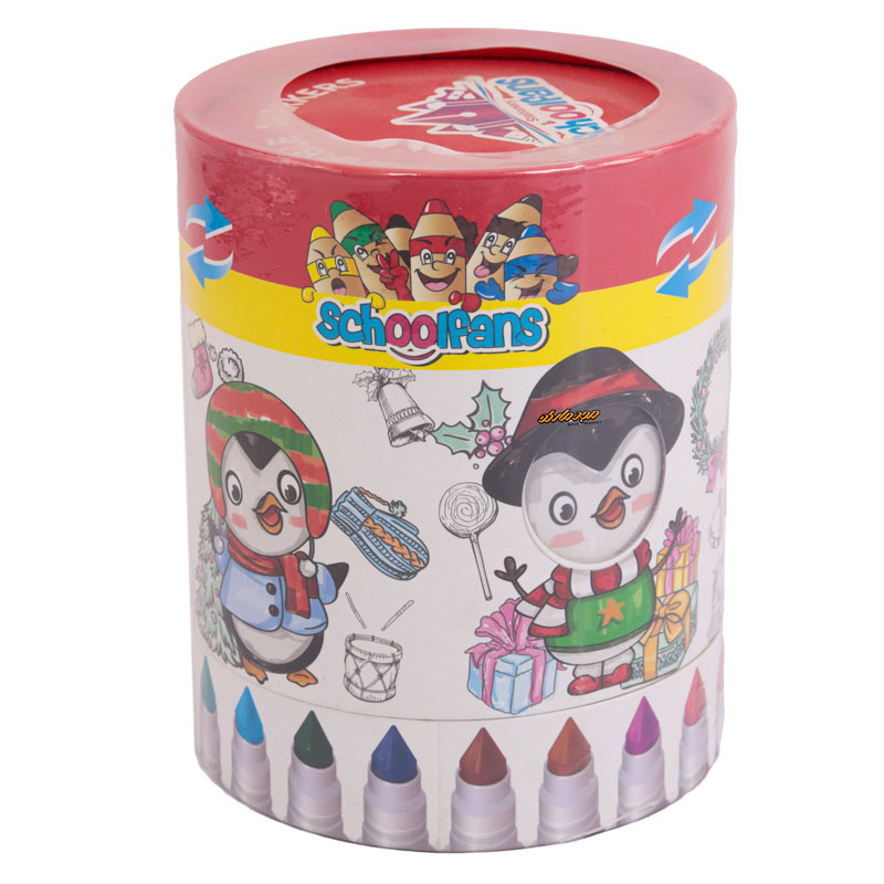 ماژیک رنگ آمیزی 24 رنگ مینی اسکول فنس 9278 SCHOOL FANS