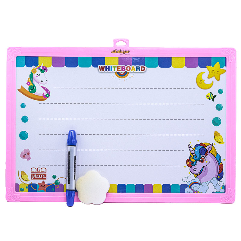 تخته وایت برد صورتی طرح یونیکورن ویان