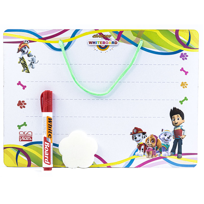 تخته وایت برد چوبی طرح سگ های نگهبان ویان