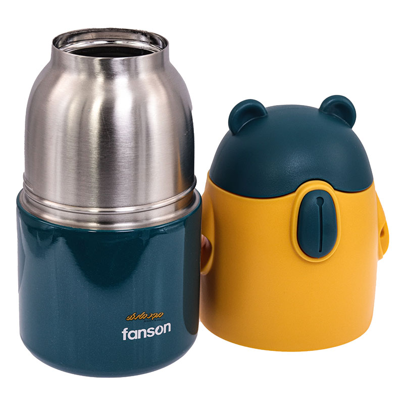 قمقمه سبزابی طرح خرس فنسون Fanson (6)