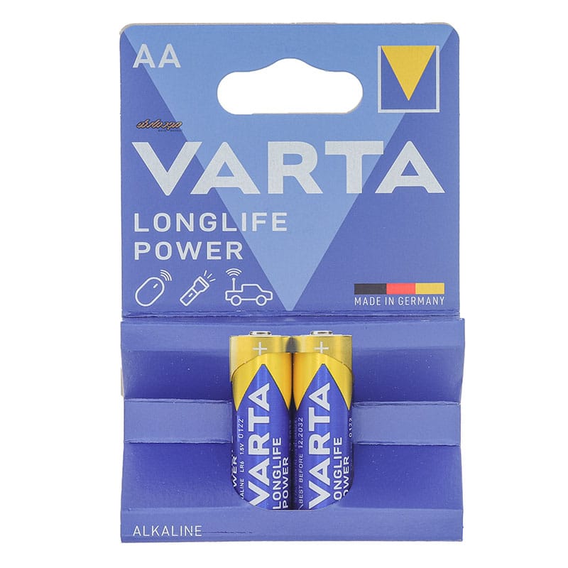 باتری قلمی لانگ لایف پاور وارتا بسته دو عددی VARTA LONGLIFE