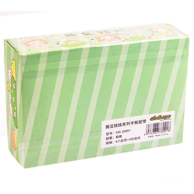 چسب نواری طرح دار سبز 20801 (3)