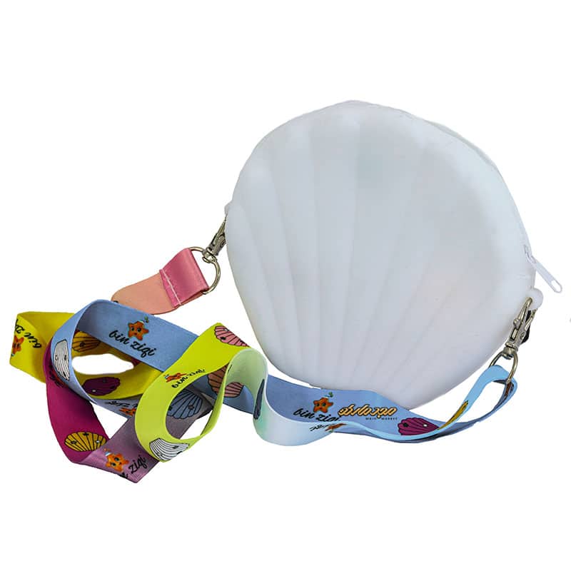 کیف سیلیکونی سفید طرح صدف (2)