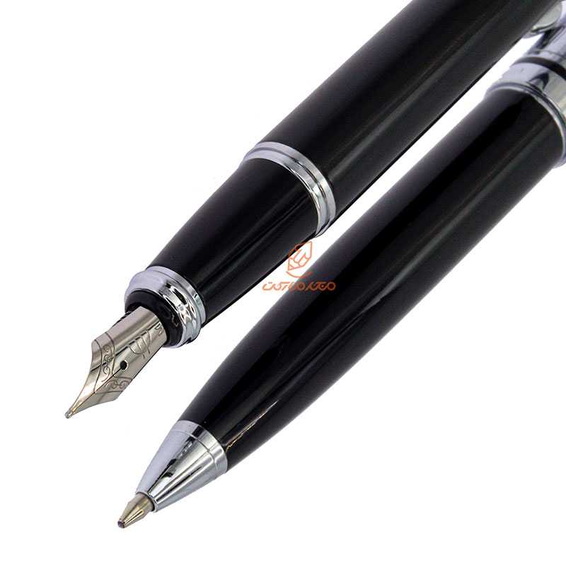 ست خودکار خودنویس نیمه مشکی استیل یوروپن مدل FORT (9)