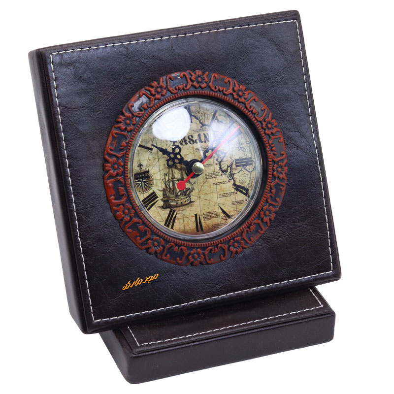 سرویس اداری رومیزی کد 5 قهوه ای چرم چوب (11)