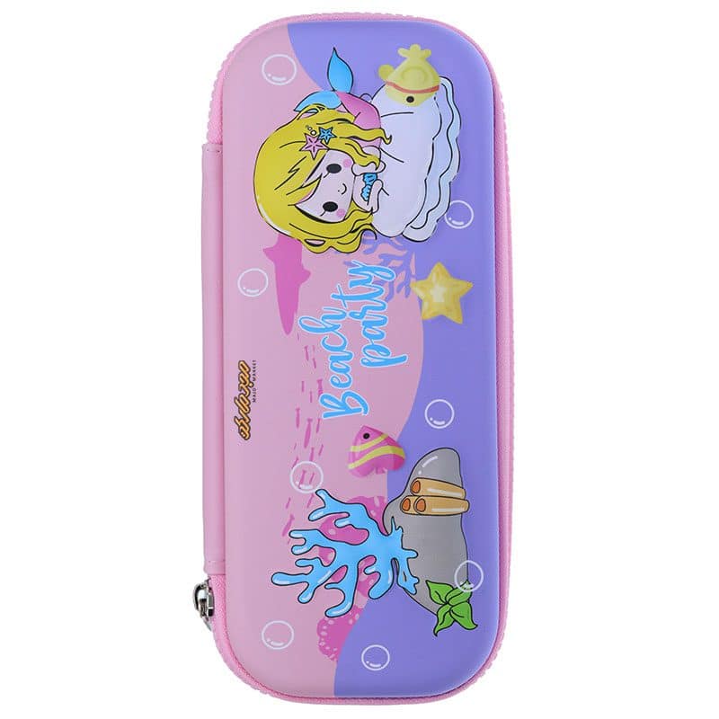 جامدادی صورتی طرح پری دریایی برجسته 6532