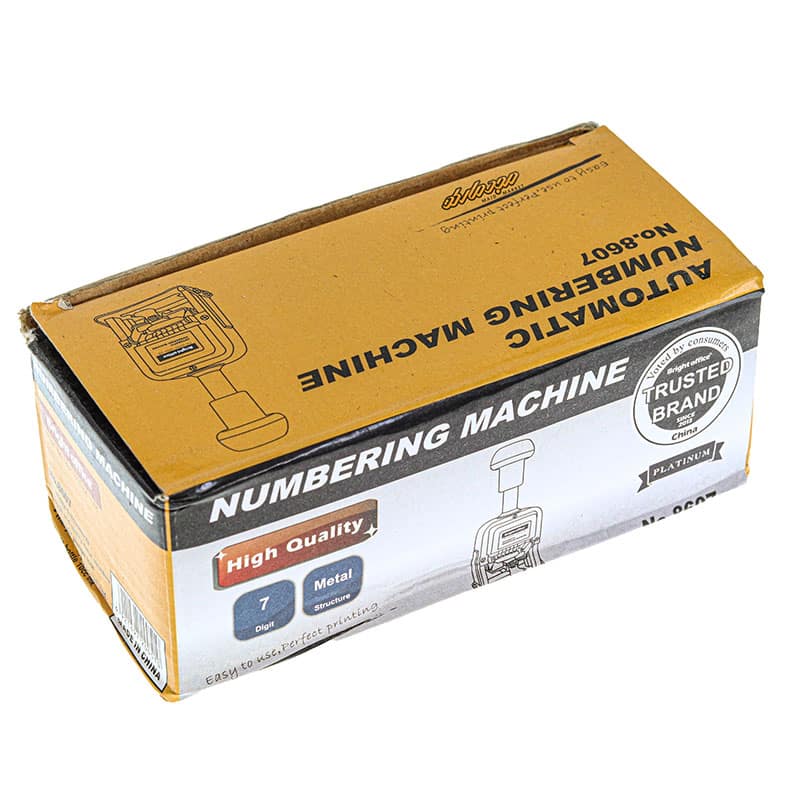 مهر شماره زن (نمراتور) 7رقم اتوماتیک لاتین مدل BRIGHT OFFICE 8607 (10)