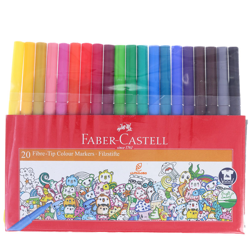 ماژیک رنگ آمیزی 20 رنگ فابر کاستل FABERCASTELL