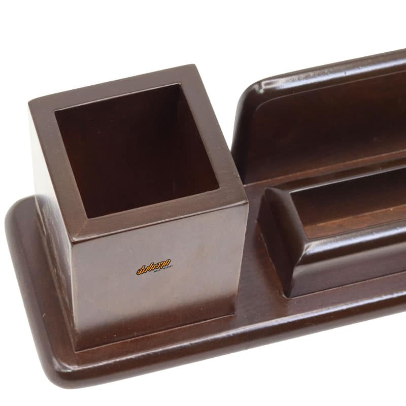 سرویس اداری رومیزی کد 195 قهوه ای 1 تکه (5)